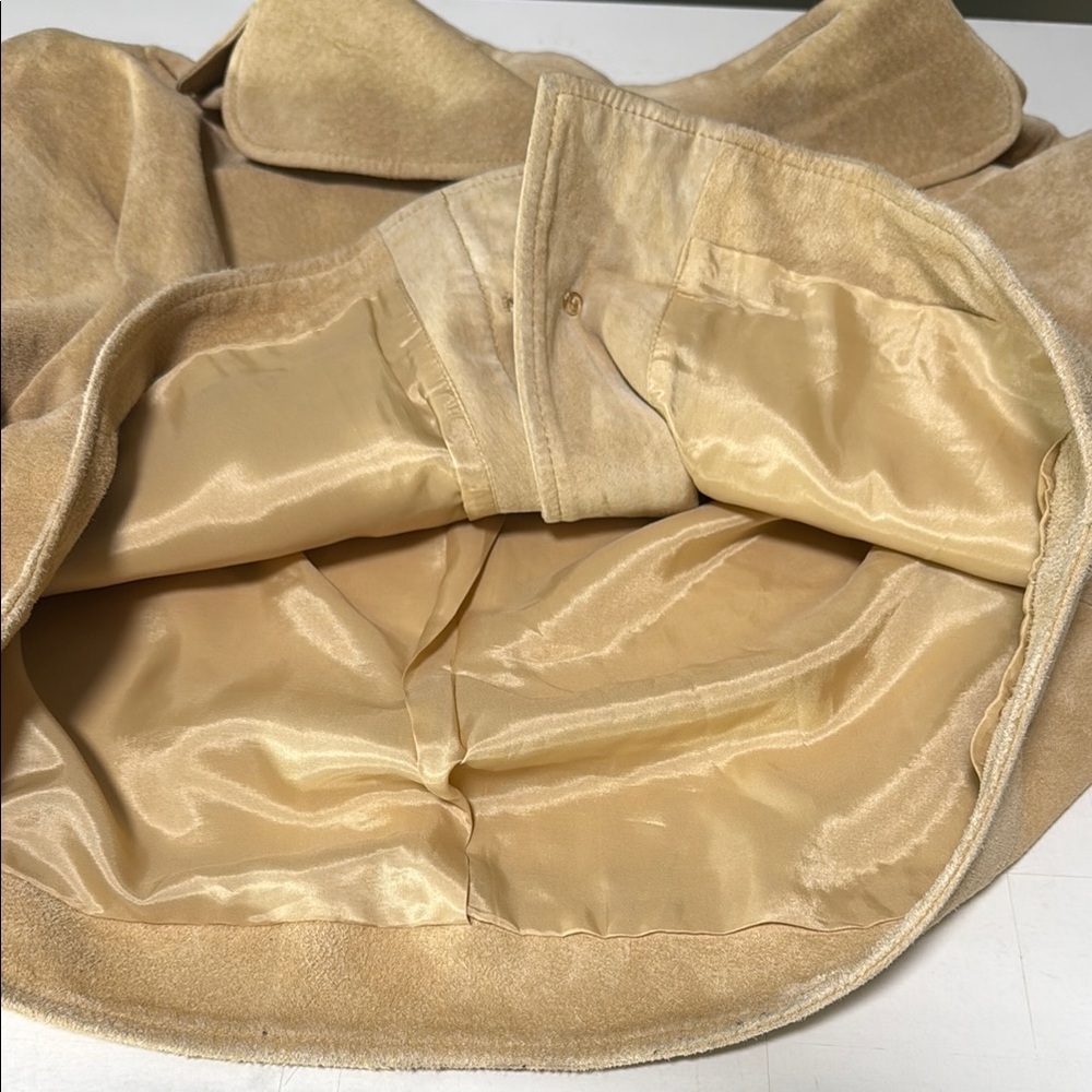 SPIEGEL WOMEN'S TAN LEATHER SUEDE JACKET SIZE 10 - Picture 12 of 13